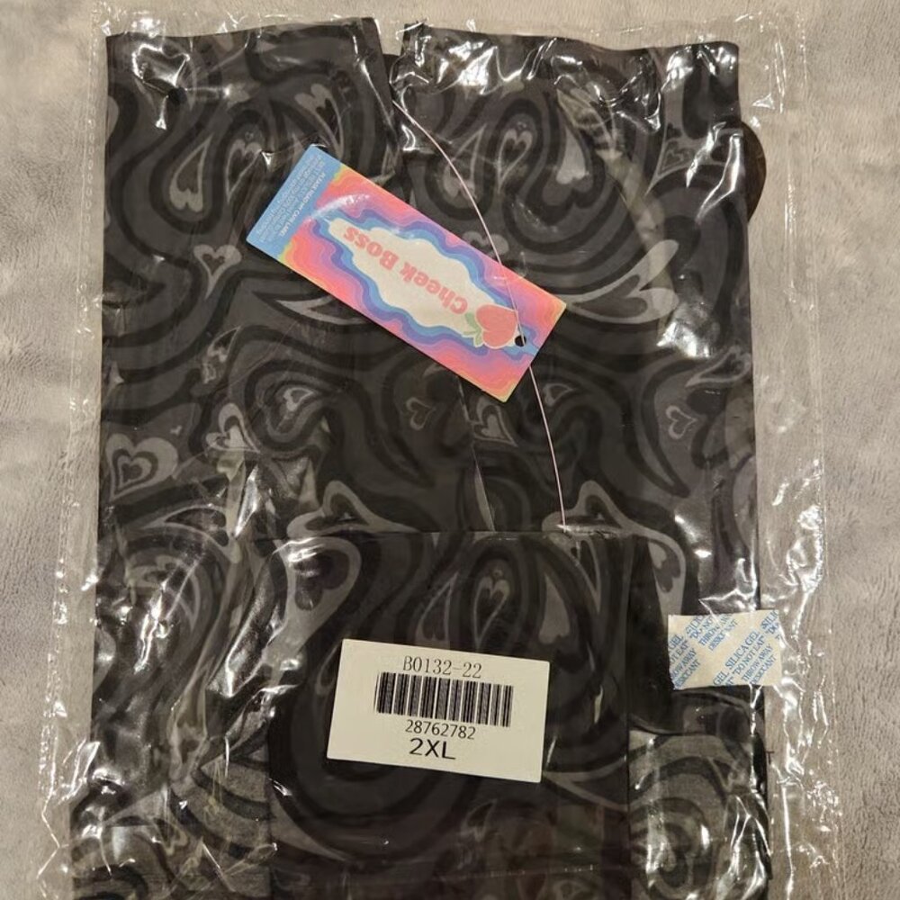 NEW Cheek Boss No Show Boyshorts Heart 2XL